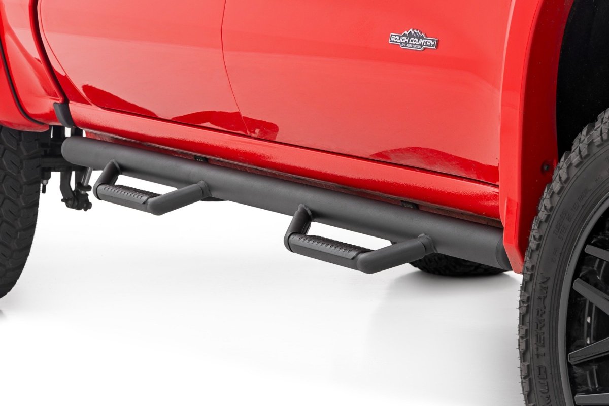 GMC Sierra 3500 HD Nerf Steps - Rough Country - Cab Length, Crew Cab - '20-'23